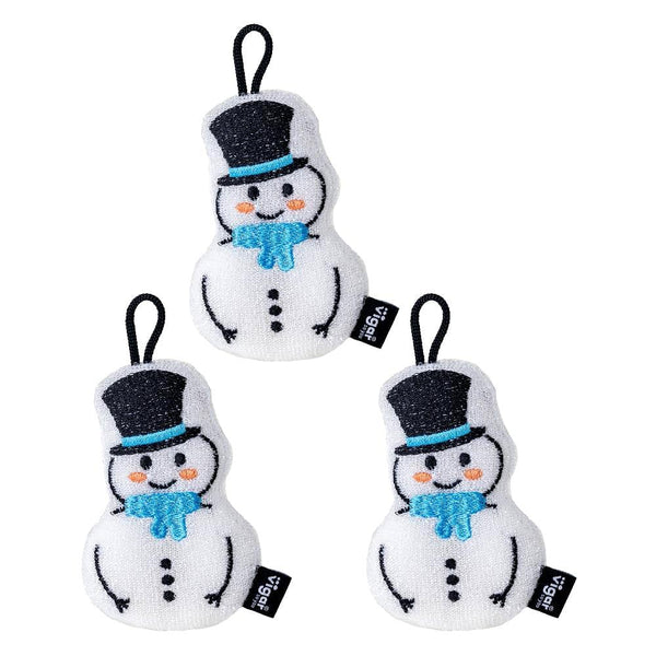 Frosty the Snowman Scrubber Sponge - 3 pack
