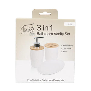 Eco Basics 3 in 1 Vanity Bathroom Set