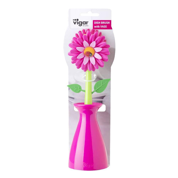 Dish Brush With Vase