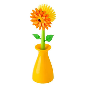 Dish Brush With Vase