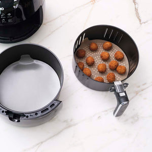 NoStik Silicone Fibreglass Air Fryer Liner Set of 2 Round