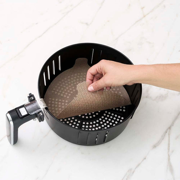 NoStik Silicone Fibreglass Air Fryer Liner Set of 2 Round