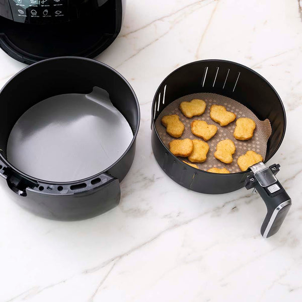 NoStik Silicone Fibreglass Air Fryer Liner Set of 2 Round