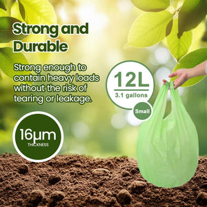 Eco Basics Biodegradable Garbage Bags, Small,12L, 20 Bags
