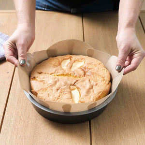 NoStik Silicone Fibreglass Cake Tin Liner Round