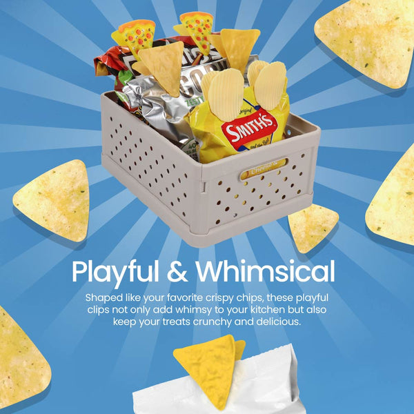 Cute Bag Clips 4 Pack - Corn Chips