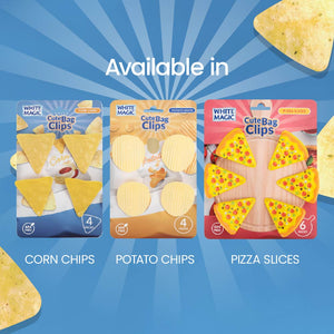 Cute Bag Clips 4 Pack - Corn Chips
