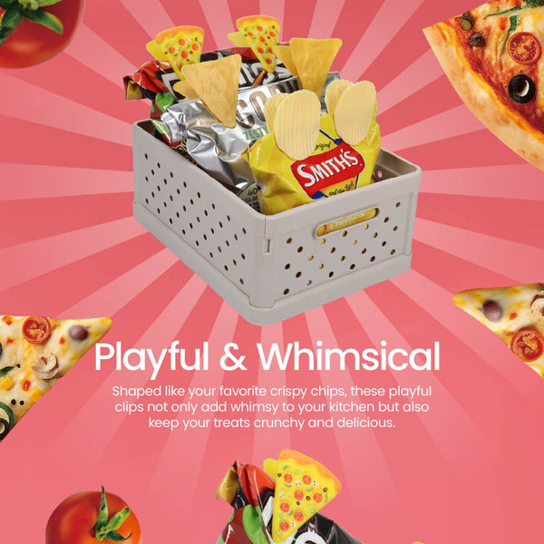 Cute Bag Clips 6 Pack - Pizza Slices