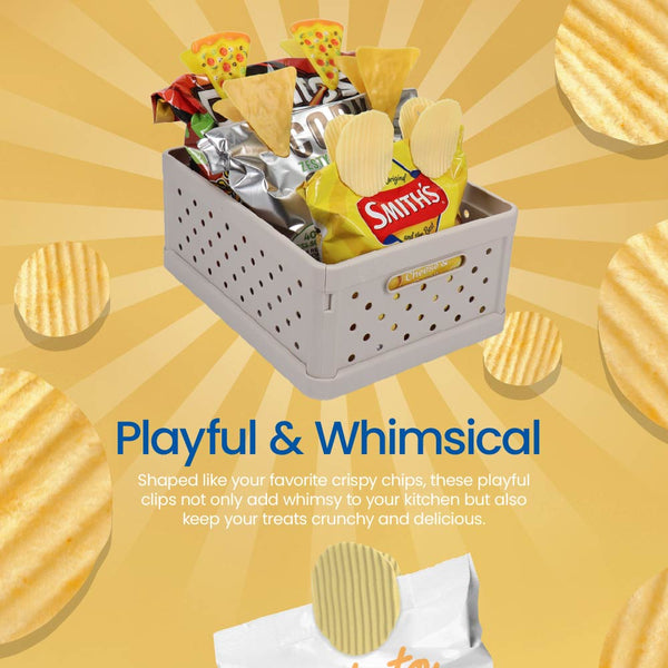 Cute Bag Clips 4 Pack - Potato Chips
