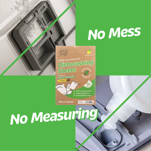 Eco Basics Dishwashing Sheets 60 pack - Fresh Lemon