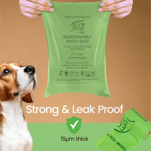 Eco Basics 100% Compostable Doggy Bags 16 Rolls, 240 Bags