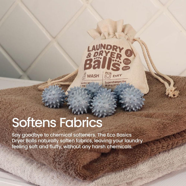Eco Basics Laundry & Dryer Balls 8pcs