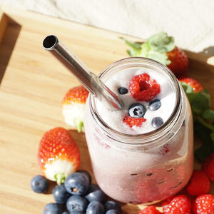 Eco Basics Stainless Steel Straw & Cleaner - 12mm