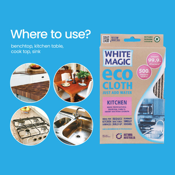 Eco Cloth Kitchen - With Bonus Glass/Window Cloth