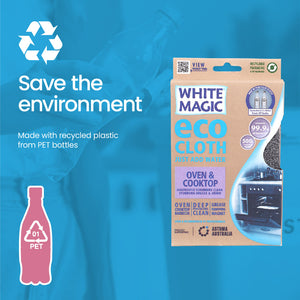 Eco Cloth Oven & Cooktop - With Bonus Glass/Window Cloth