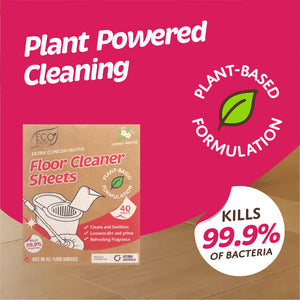 Eco Basics Floor Cleaner Sheets 40 pack - Lemon Myrtle