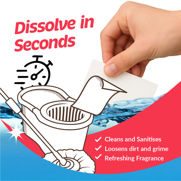 Eco Basics Floor Cleaner Sheets 40 pack - Lemon Myrtle