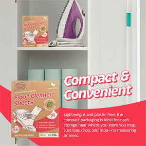 Eco Basics Floor Cleaner Sheets 40 pack - Lemon Myrtle