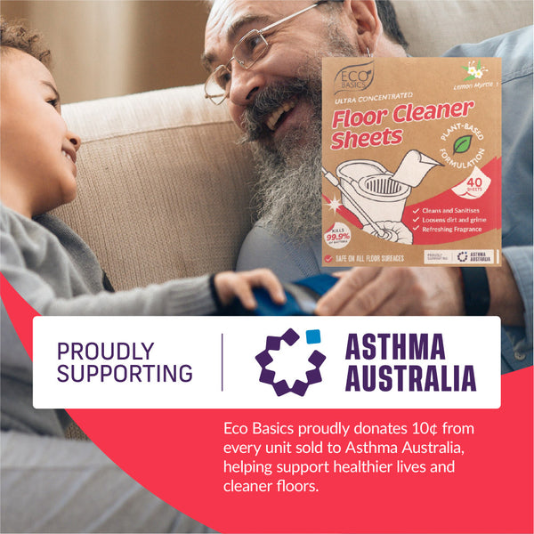 Eco Basics Floor Cleaner Sheets 40 pack - Lemon Myrtle