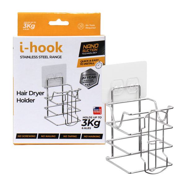 i-hook Hair Dryer Holder