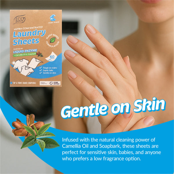 Eco Basics Laundry Sheet 60 pack - Ocean Breeze
