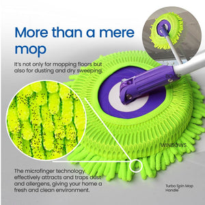 White Magic Spin Mop Head Refills Microfibre + Microfinger 3 pack