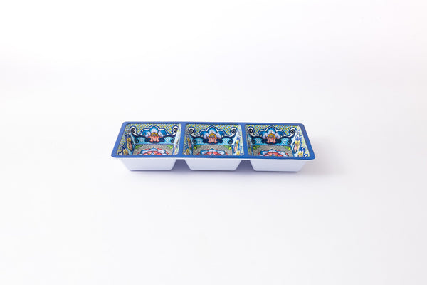 3 Section Taco Tray (Blue)