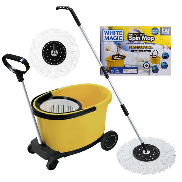 White Magic Professional Spin Mop Set