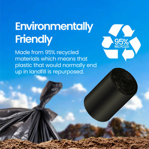 Eco Basics Recycled Garbage Bags, Medium, 20L, 35 Bags