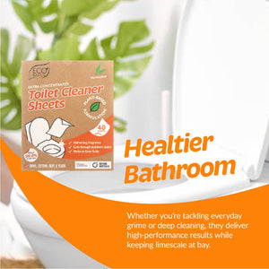 Eco Basics Toilet Cleaner Sheets 40 pack - Eucalyptus