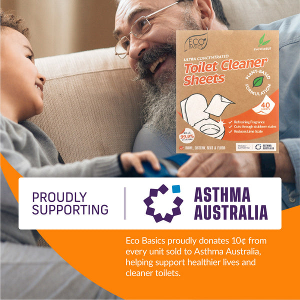 Eco Basics Toilet Cleaner Sheets 40 pack - Eucalyptus