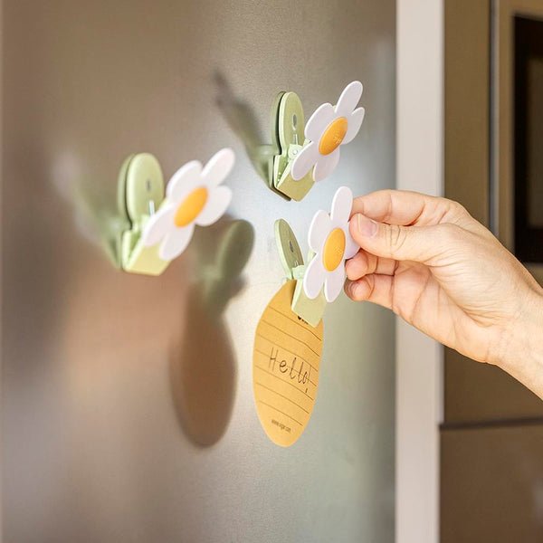 Florganic Notebook with Suction + Magnet Clip 2pc Set