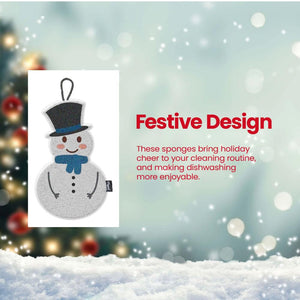 Frosty the Snowman Scrubber Sponge - 3 pack