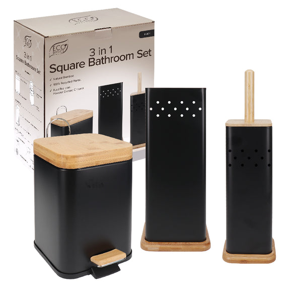 Eco Basics 3 in 1 Square Bathroom Set