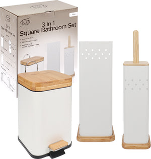 Eco Basics 3 in 1 Square Bathroom Set