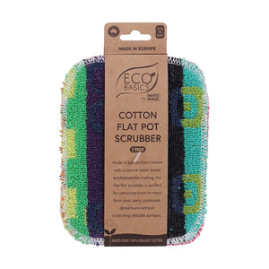 Eco Basics Cotton Flat Flat Pot Scrubber - 2 Pack