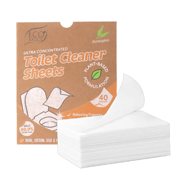 Eco Basics Toilet Cleaner Sheets 40 pack - Eucalyptus