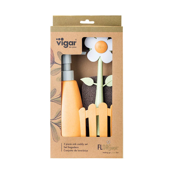 Florganic Sink Caddy Set + Dispenser