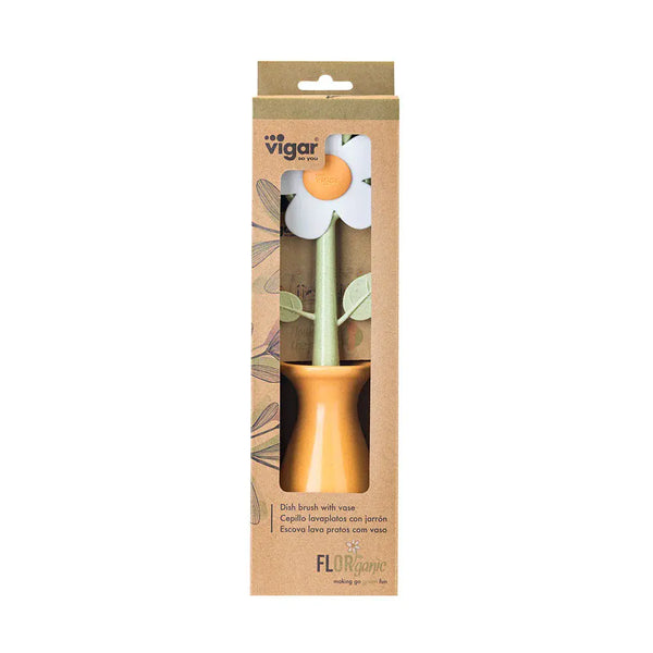 Florganic Dish Brush with Vase