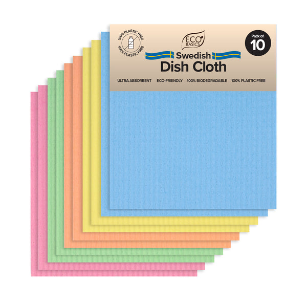 Eco Basics Swedish Dish Cloth 10 Pack