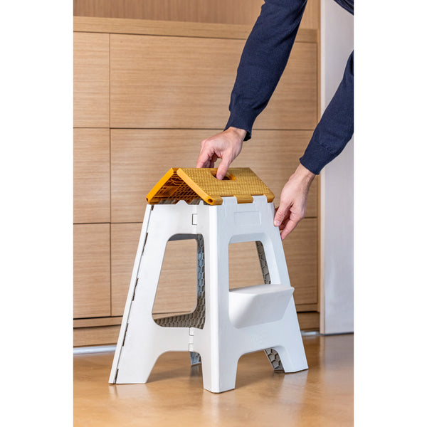 Vigar Compact 2 Step Bamboo On Top Foldable 40cm Stool
