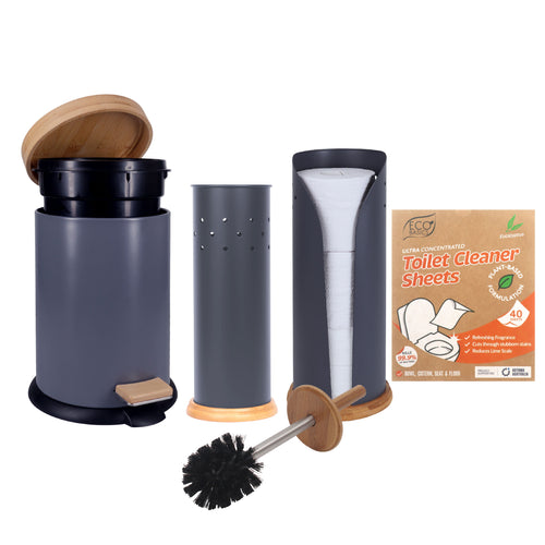 Eco Basics 3 in 1 Bathroom Set With Cleaning Sheets