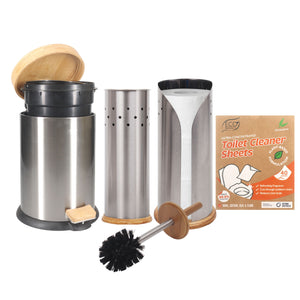 Eco Basics 3 in 1 Bathroom Set With Cleaning Sheets