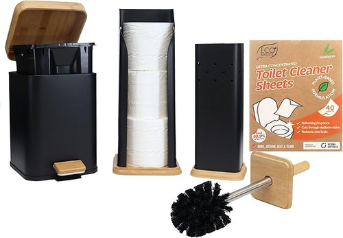 Eco Basics Square 3 in 1 Bathroom Set With Toilet Cleaning Sheets