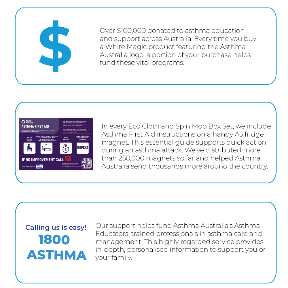 Asthma friendly cleaning products by White Magic