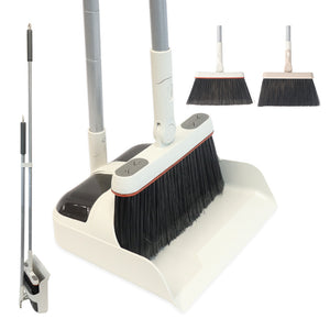 White Magic Indoor Outdoor Broom & Dustpan Set
