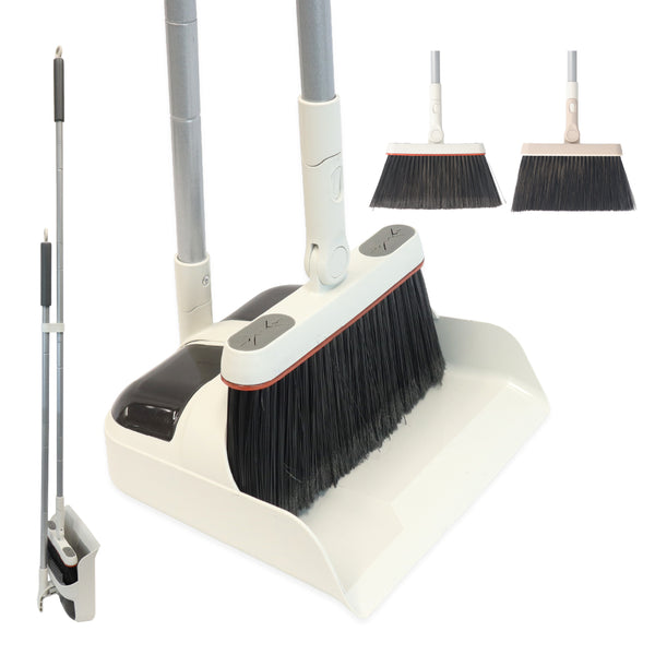 White Magic Indoor Outdoor Broom & Dustpan Set