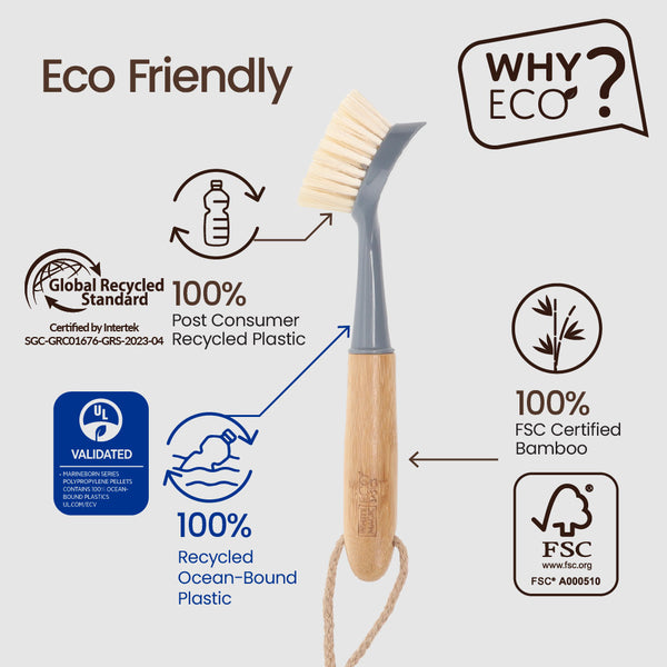 Eco Basics Sustainable Cleaning Brush Set of 6