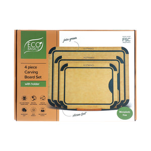 Eco Basics Carving Board with Juice Groove - Set