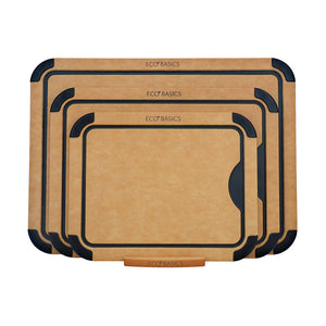 Eco Basics Carving Board with Juice Groove - Set